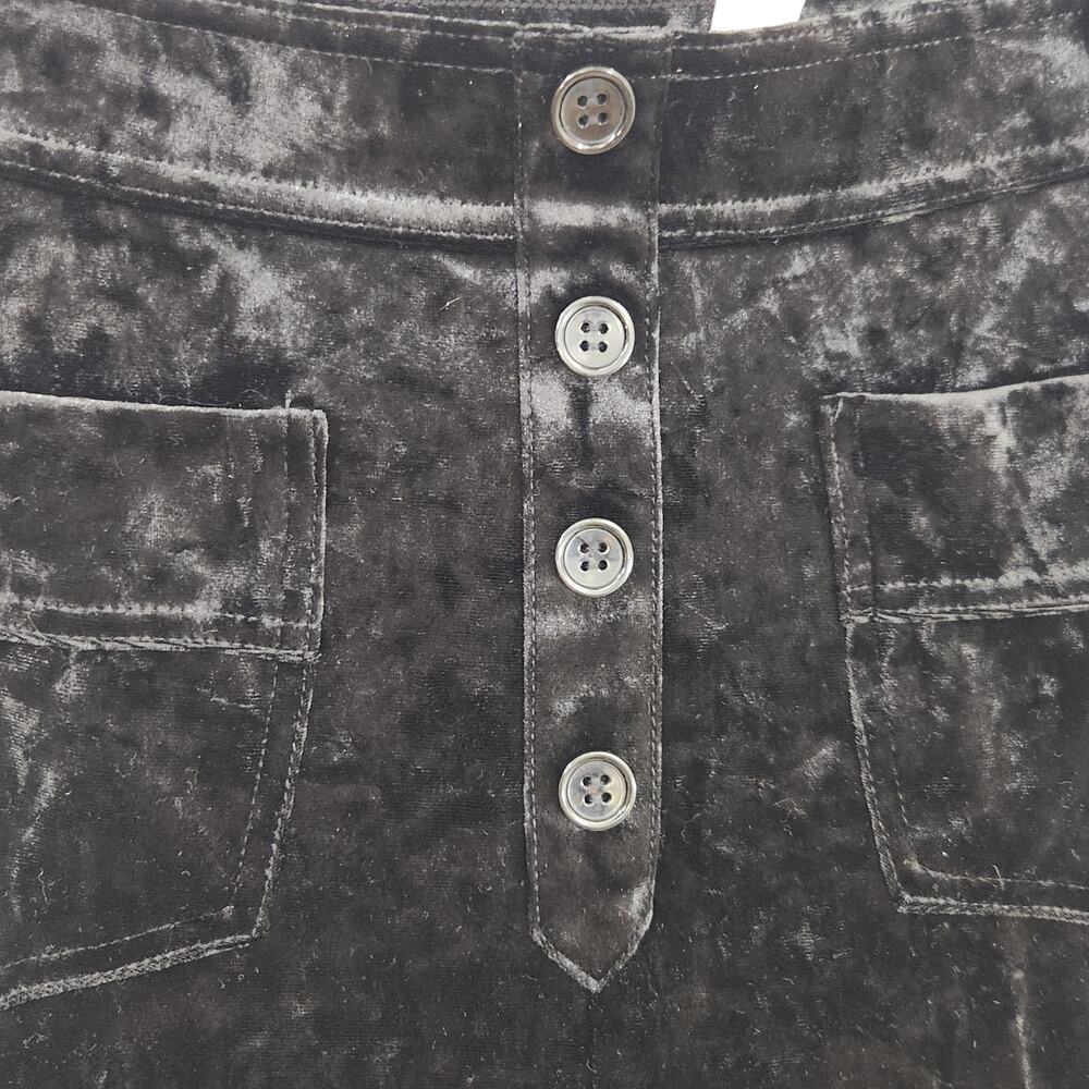 NWT Halara High Waisted Pockets Straight Leg Velvet Casual Pants Black Large - Picture 4 of 13